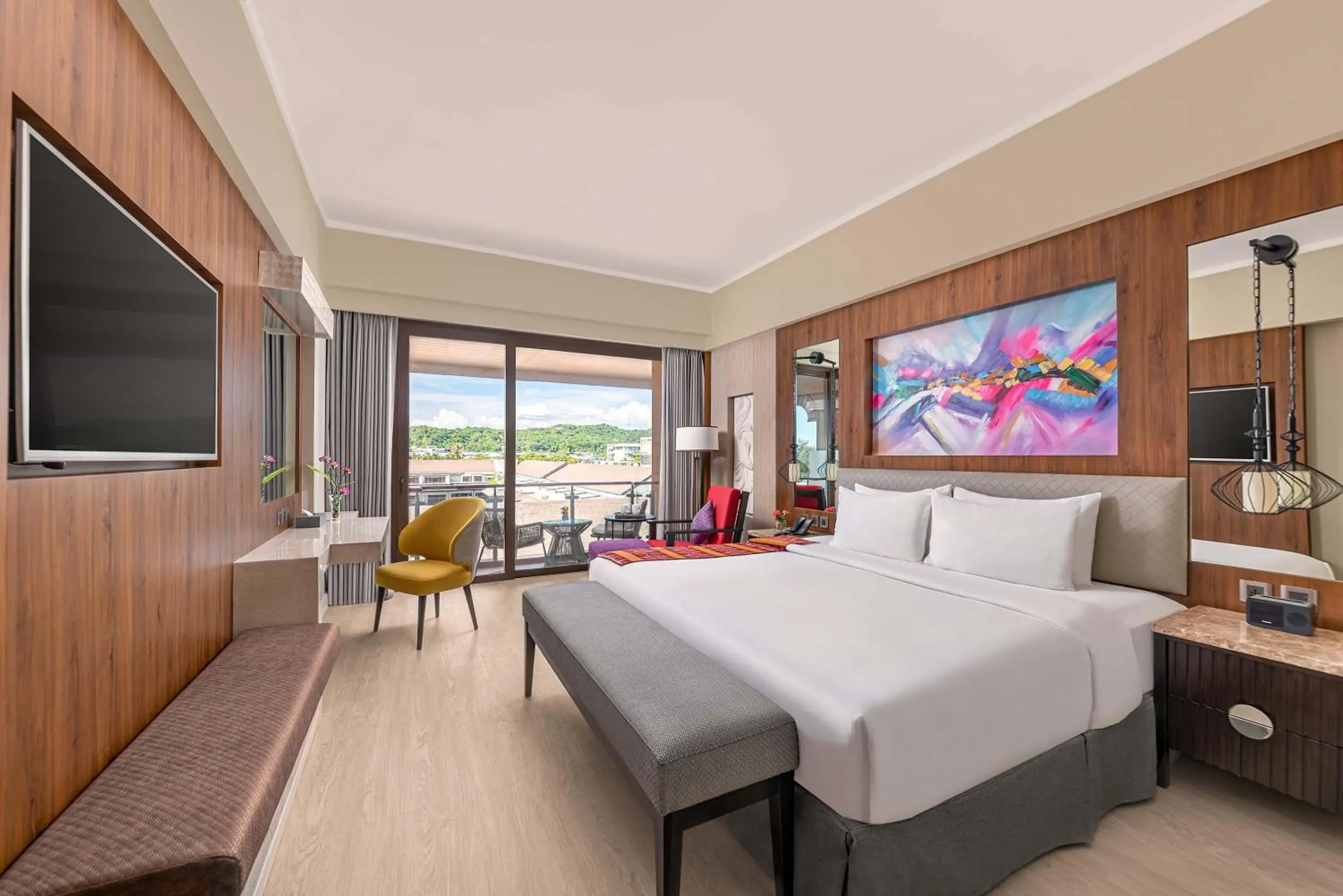 Bed in Mandarin Bay Resort and Spa